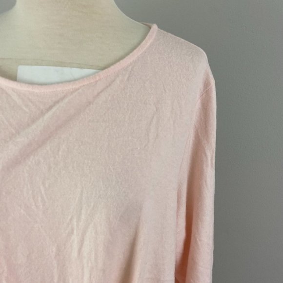 NWT GIBSON Pink Cozy Twist Front Pullover Sweater (XS) - Picture 3 of 10